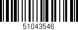Código de barras (EAN, GTIN, SKU, ISBN): '51043546'