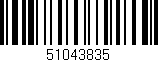Código de barras (EAN, GTIN, SKU, ISBN): '51043835'