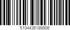 Código de barras (EAN, GTIN, SKU, ISBN): '5104436188808'