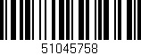 Código de barras (EAN, GTIN, SKU, ISBN): '51045758'