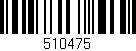 Código de barras (EAN, GTIN, SKU, ISBN): '510475'