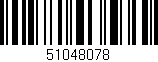 Código de barras (EAN, GTIN, SKU, ISBN): '51048078'