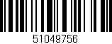 Código de barras (EAN, GTIN, SKU, ISBN): '51049756'