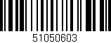 Código de barras (EAN, GTIN, SKU, ISBN): '51050603'