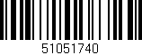 Código de barras (EAN, GTIN, SKU, ISBN): '51051740'