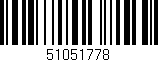Código de barras (EAN, GTIN, SKU, ISBN): '51051778'