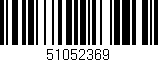 Código de barras (EAN, GTIN, SKU, ISBN): '51052369'