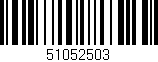 Código de barras (EAN, GTIN, SKU, ISBN): '51052503'