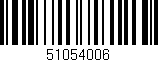 Código de barras (EAN, GTIN, SKU, ISBN): '51054006'