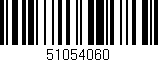 Código de barras (EAN, GTIN, SKU, ISBN): '51054060'