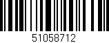 Código de barras (EAN, GTIN, SKU, ISBN): '51058712'