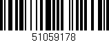Código de barras (EAN, GTIN, SKU, ISBN): '51059178'