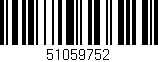 Código de barras (EAN, GTIN, SKU, ISBN): '51059752'