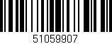 Código de barras (EAN, GTIN, SKU, ISBN): '51059907'