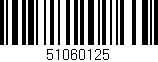 Código de barras (EAN, GTIN, SKU, ISBN): '51060125'