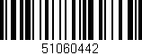 Código de barras (EAN, GTIN, SKU, ISBN): '51060442'