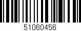 Código de barras (EAN, GTIN, SKU, ISBN): '51060456'