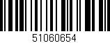 Código de barras (EAN, GTIN, SKU, ISBN): '51060654'