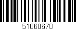 Código de barras (EAN, GTIN, SKU, ISBN): '51060670'