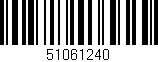 Código de barras (EAN, GTIN, SKU, ISBN): '51061240'