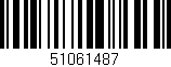 Código de barras (EAN, GTIN, SKU, ISBN): '51061487'