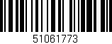 Código de barras (EAN, GTIN, SKU, ISBN): '51061773'