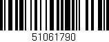 Código de barras (EAN, GTIN, SKU, ISBN): '51061790'
