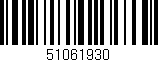 Código de barras (EAN, GTIN, SKU, ISBN): '51061930'