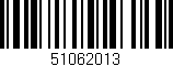 Código de barras (EAN, GTIN, SKU, ISBN): '51062013'