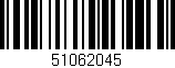 Código de barras (EAN, GTIN, SKU, ISBN): '51062045'