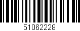 Código de barras (EAN, GTIN, SKU, ISBN): '51062228'