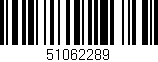 Código de barras (EAN, GTIN, SKU, ISBN): '51062289'