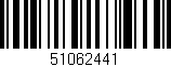 Código de barras (EAN, GTIN, SKU, ISBN): '51062441'