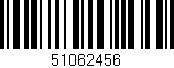 Código de barras (EAN, GTIN, SKU, ISBN): '51062456'