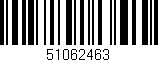 Código de barras (EAN, GTIN, SKU, ISBN): '51062463'