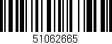 Código de barras (EAN, GTIN, SKU, ISBN): '51062665'