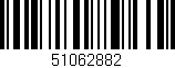 Código de barras (EAN, GTIN, SKU, ISBN): '51062882'
