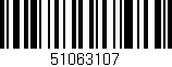 Código de barras (EAN, GTIN, SKU, ISBN): '51063107'