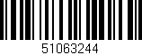 Código de barras (EAN, GTIN, SKU, ISBN): '51063244'
