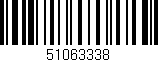 Código de barras (EAN, GTIN, SKU, ISBN): '51063338'