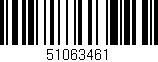 Código de barras (EAN, GTIN, SKU, ISBN): '51063461'