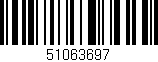 Código de barras (EAN, GTIN, SKU, ISBN): '51063697'