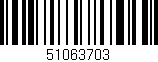 Código de barras (EAN, GTIN, SKU, ISBN): '51063703'