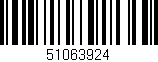 Código de barras (EAN, GTIN, SKU, ISBN): '51063924'