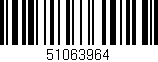 Código de barras (EAN, GTIN, SKU, ISBN): '51063964'