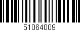 Código de barras (EAN, GTIN, SKU, ISBN): '51064009'