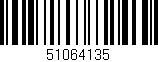 Código de barras (EAN, GTIN, SKU, ISBN): '51064135'
