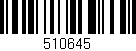 Código de barras (EAN, GTIN, SKU, ISBN): '510645'