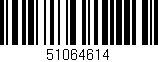 Código de barras (EAN, GTIN, SKU, ISBN): '51064614'