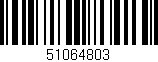 Código de barras (EAN, GTIN, SKU, ISBN): '51064803'
